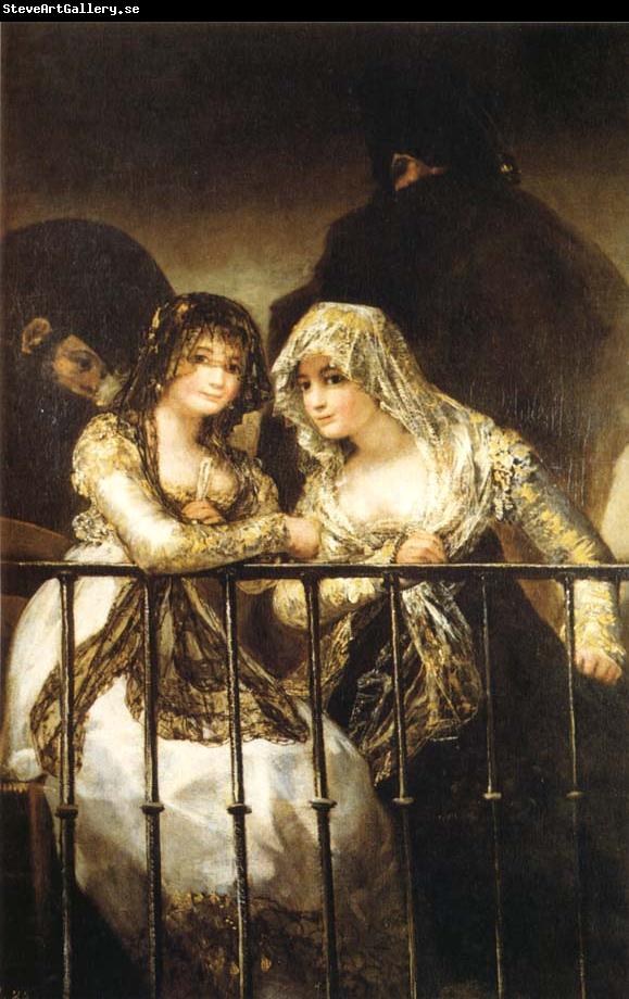 Francisco Goya Majas on a Balcony